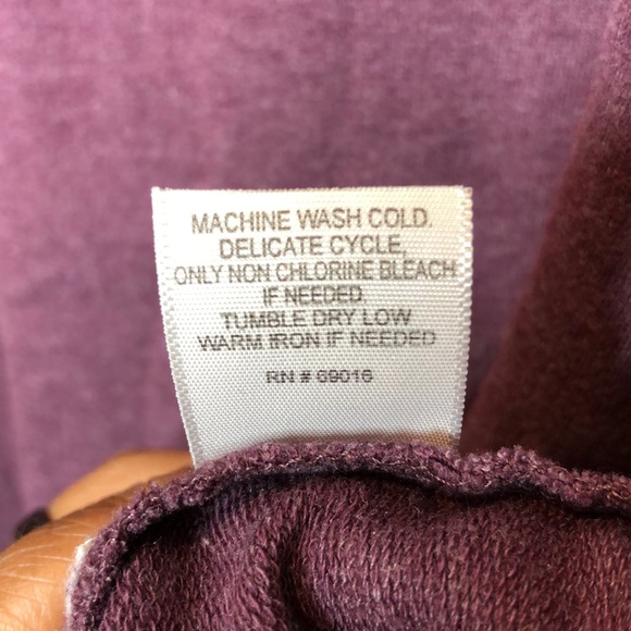 Relativity Stretch Purple Sweatshirt 1X PLUS SIZE - Picture 4 of 7